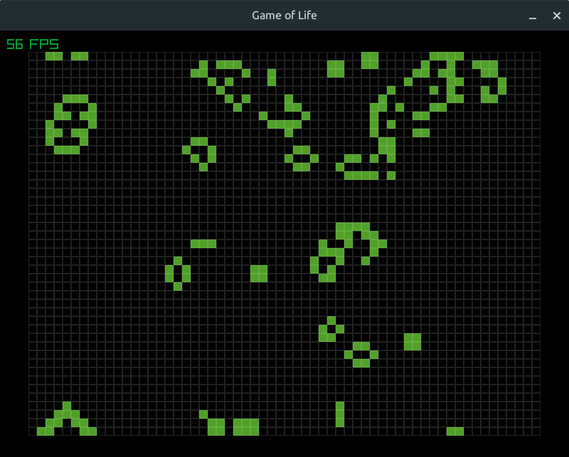 Captura de pantalla de Conway's Game of Life