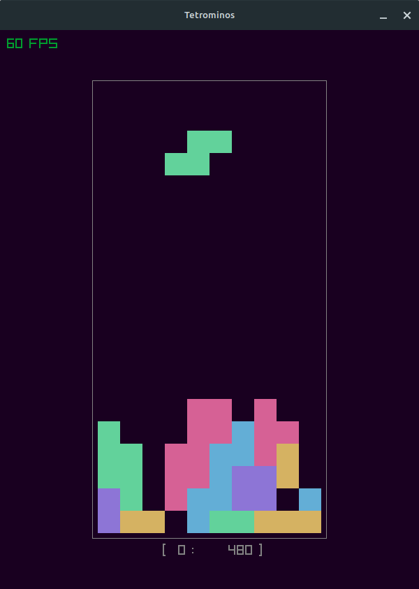 Captura de pantalla del juego Tetrominos